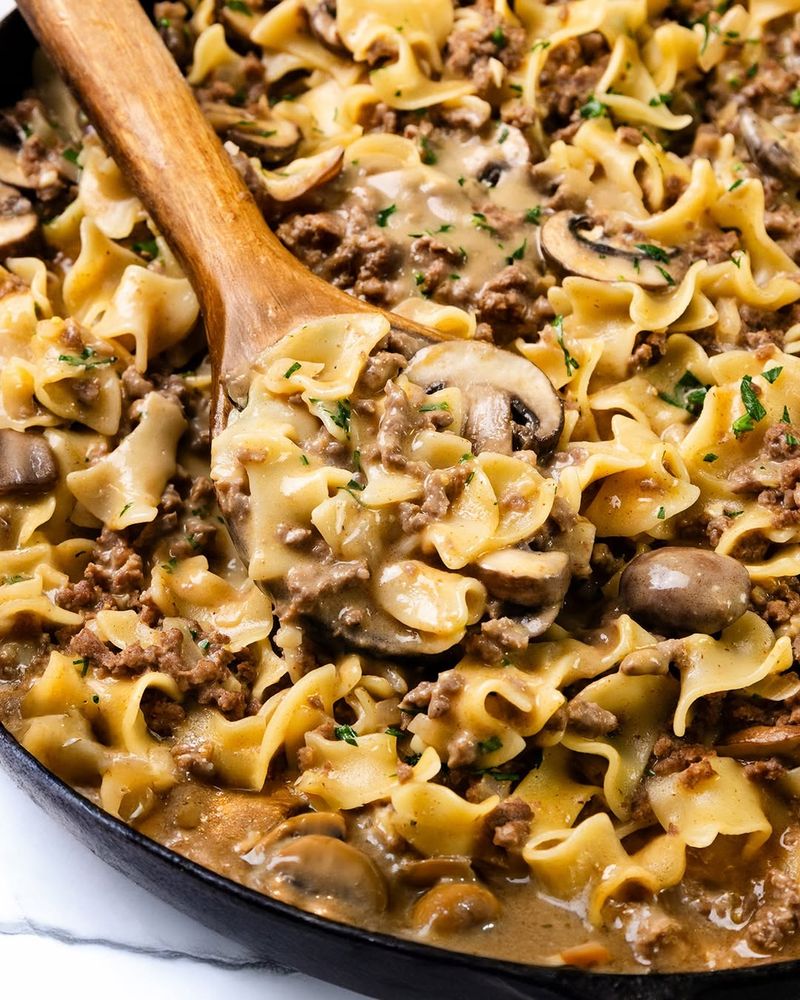 Beef Stroganoff Pie