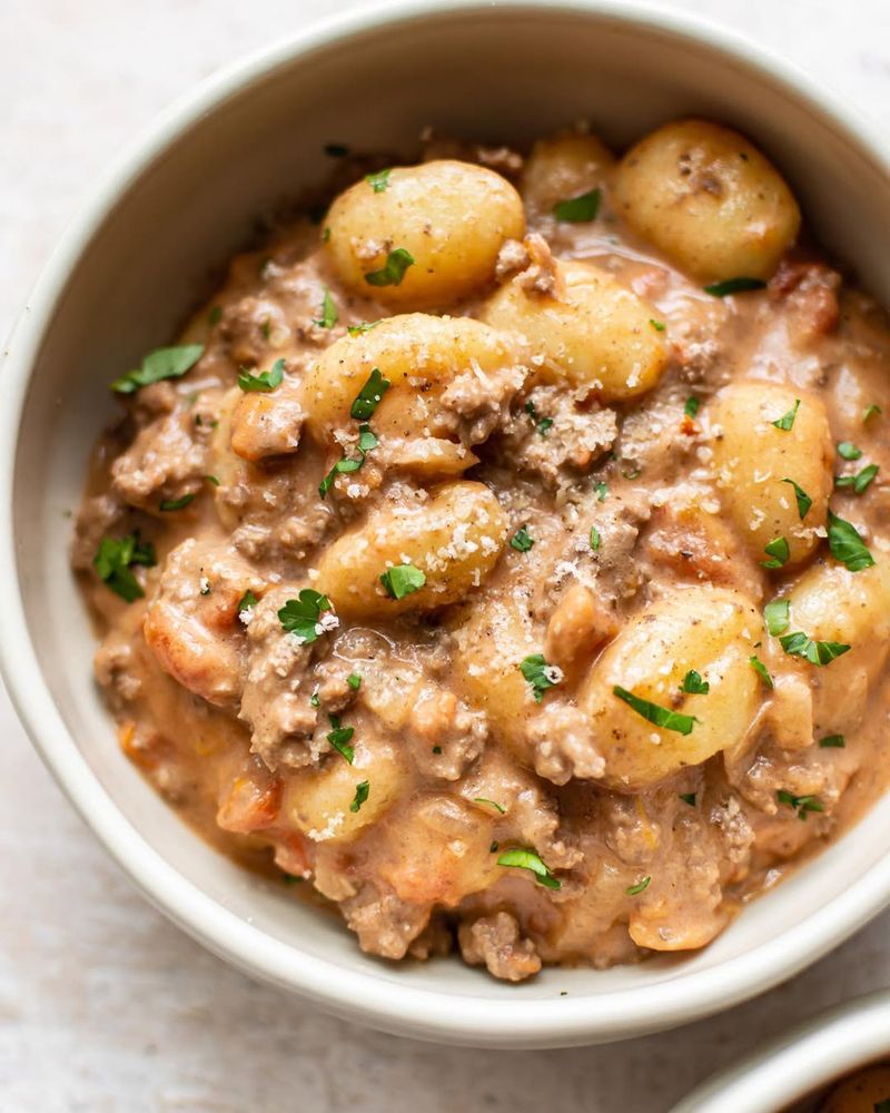 Beef And Cheese Gnocchi