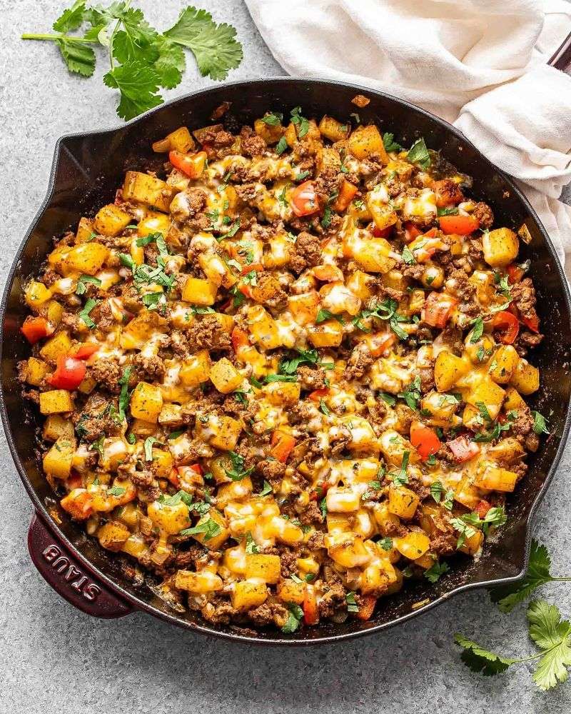 Beef and Sweet Potato Hash
