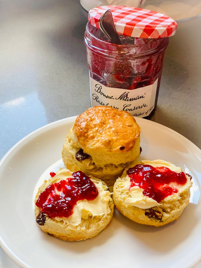 Breakfast Scones With Jam