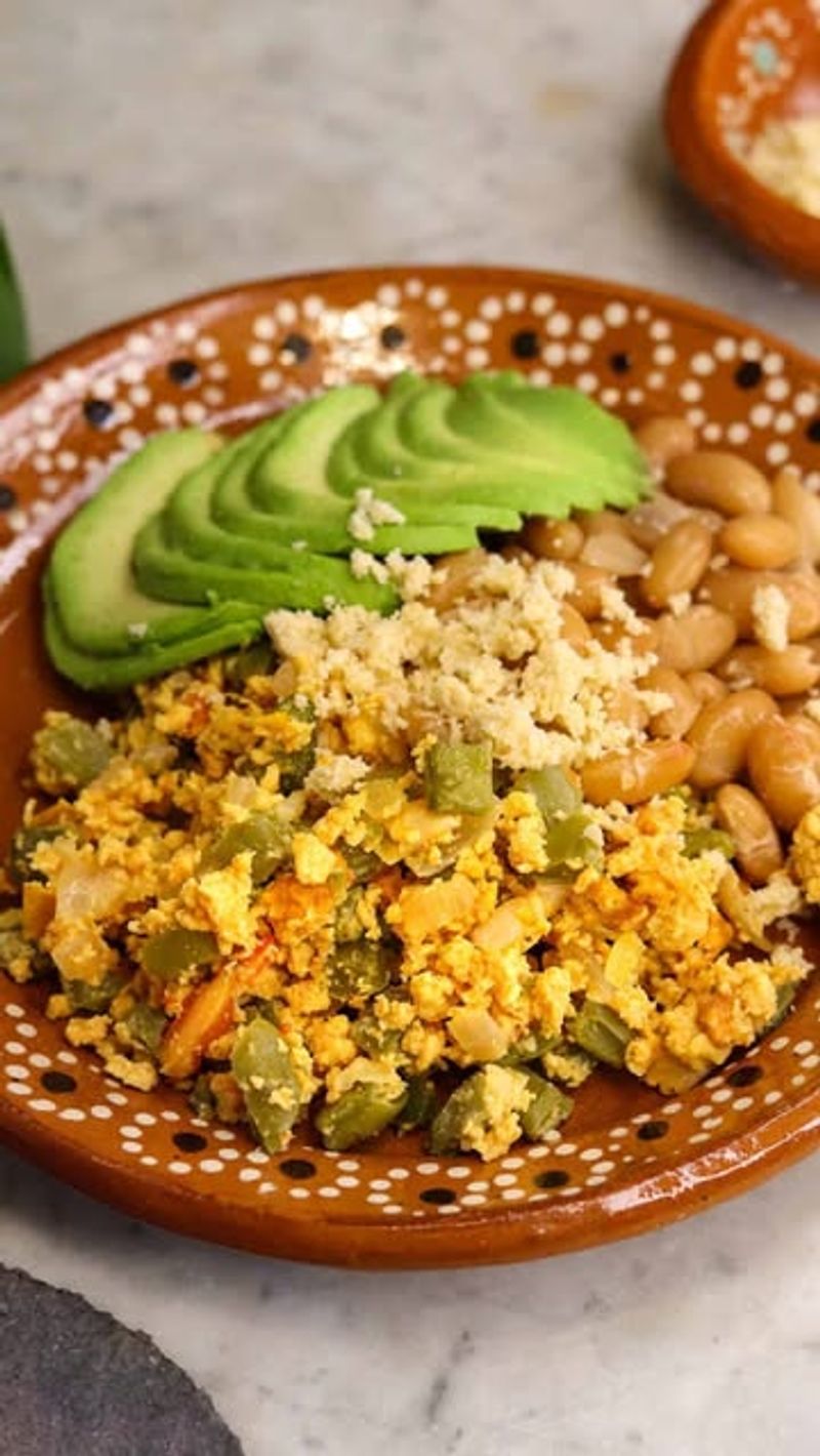Mexican-Inspired Scrambled Eggs & Beans