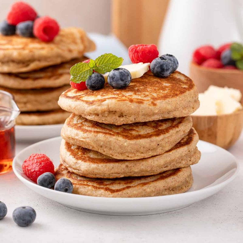 Oatmeal Pancake Stacks