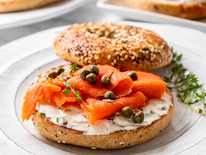 Smoked Salmon Bagels