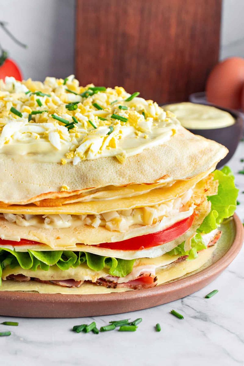 Savory Crepe Stacks