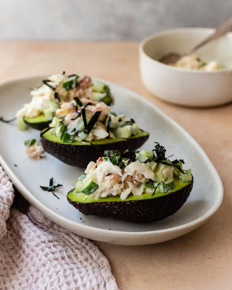 Salmon Stuffed Avocados