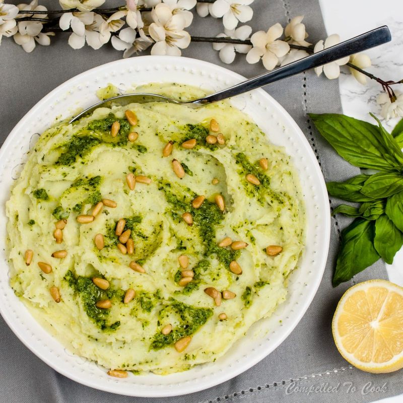 Pesto Mashed Potatoes