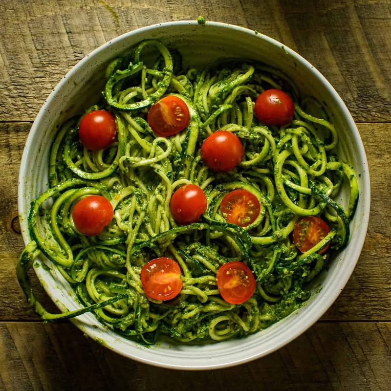 Zucchini Noodles With Pesto