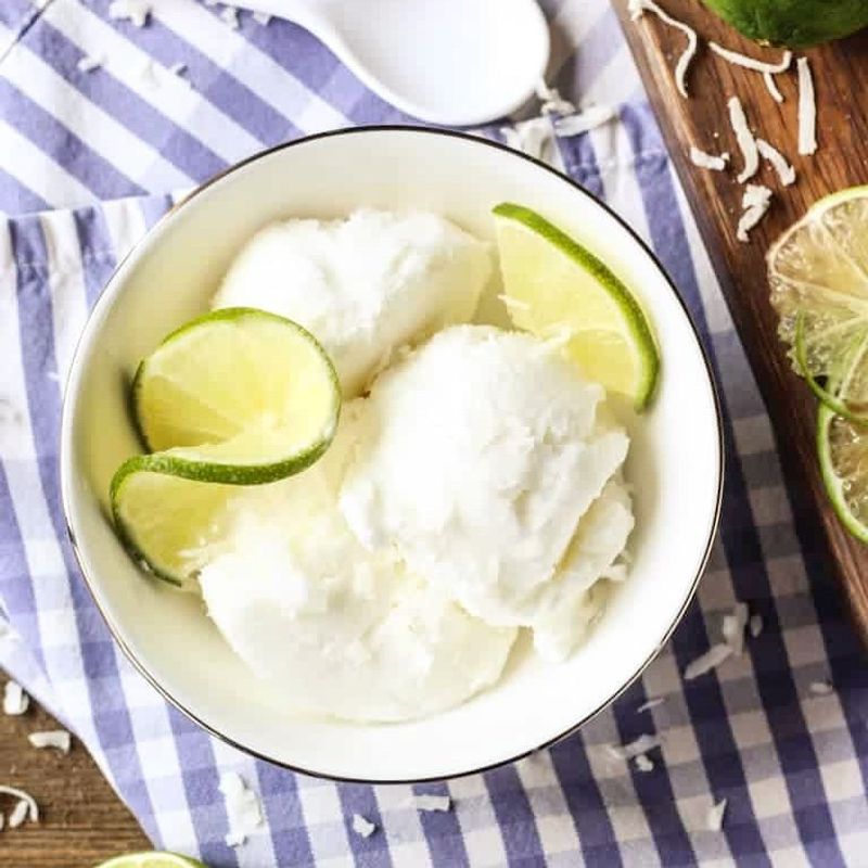 Coconut Lime Sorbet