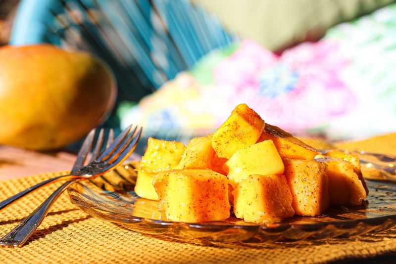 Chili-Spiced Mango Cubes
