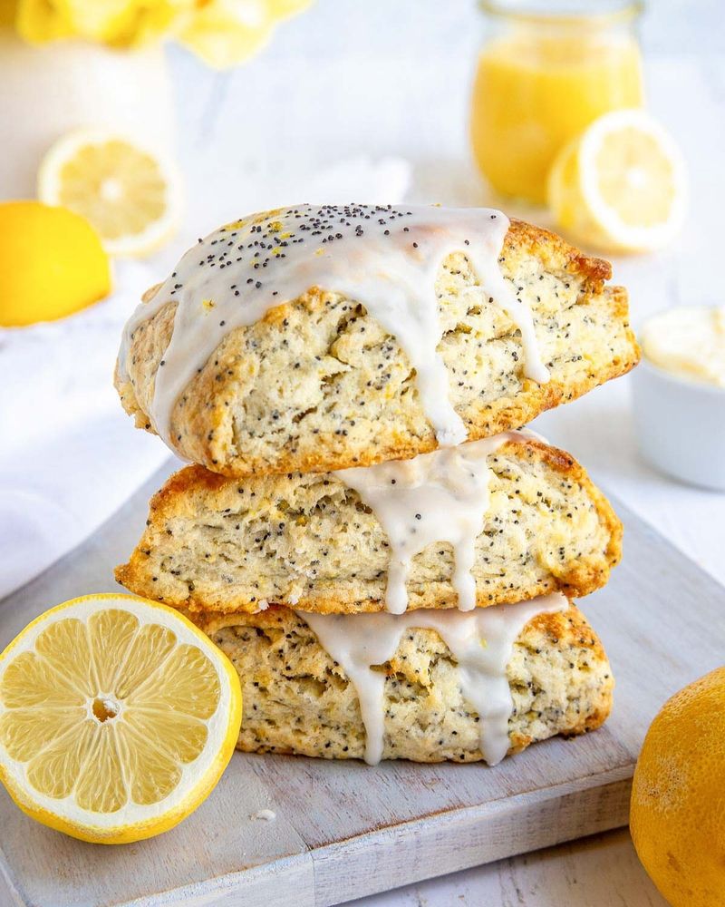 Lemon Poppy Seed Scone