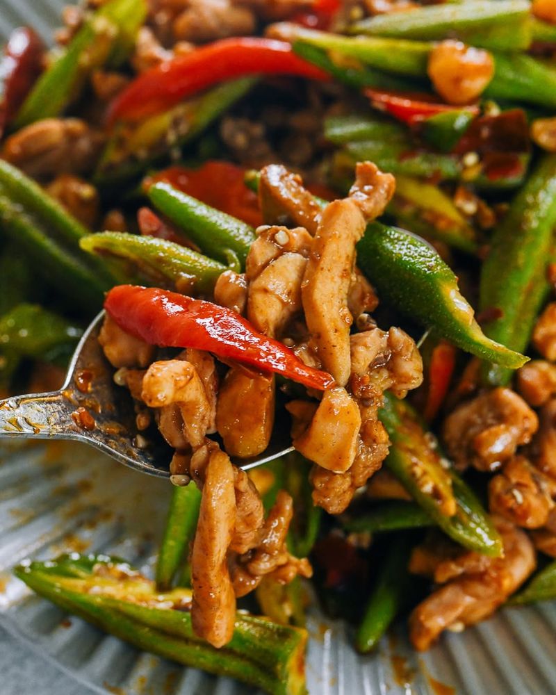 Spicy Okra Stir-Fry