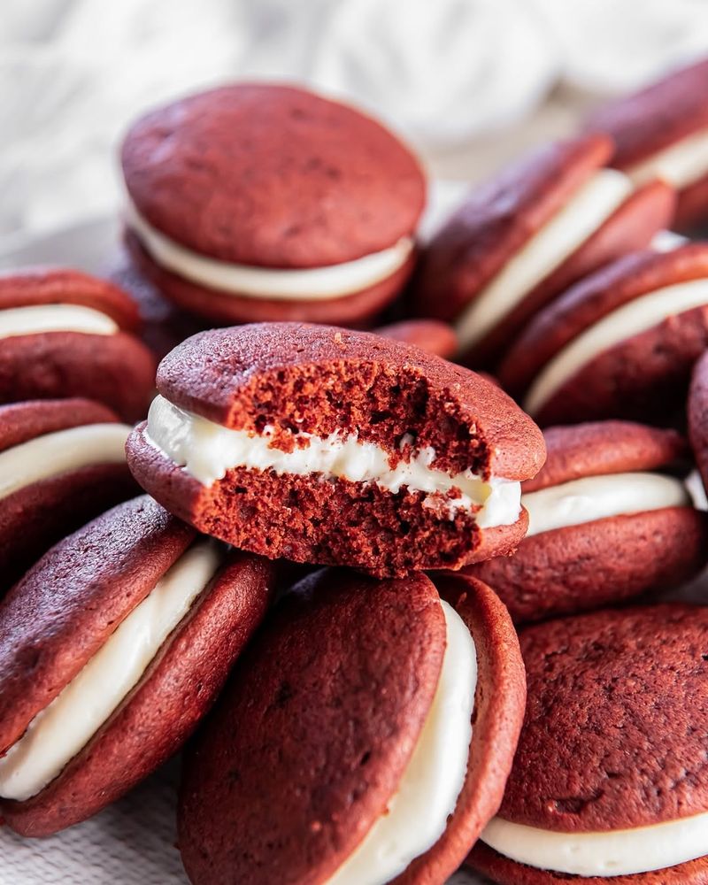 Red Velvet Whoopie Pies