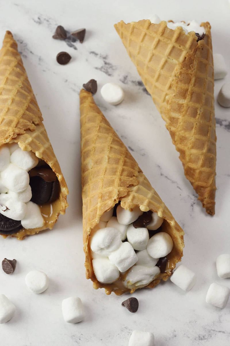 S'mores Cupcake Cones