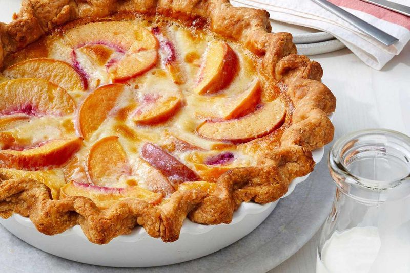 Delaware - Peach Custard Pie