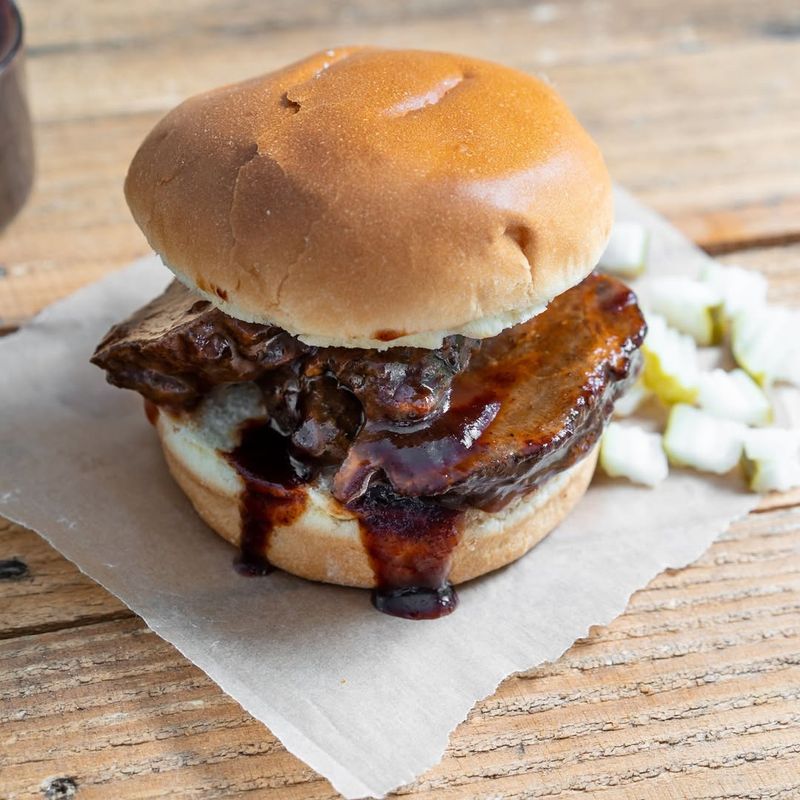 BBQ Sandwiches Drenched In Sauce