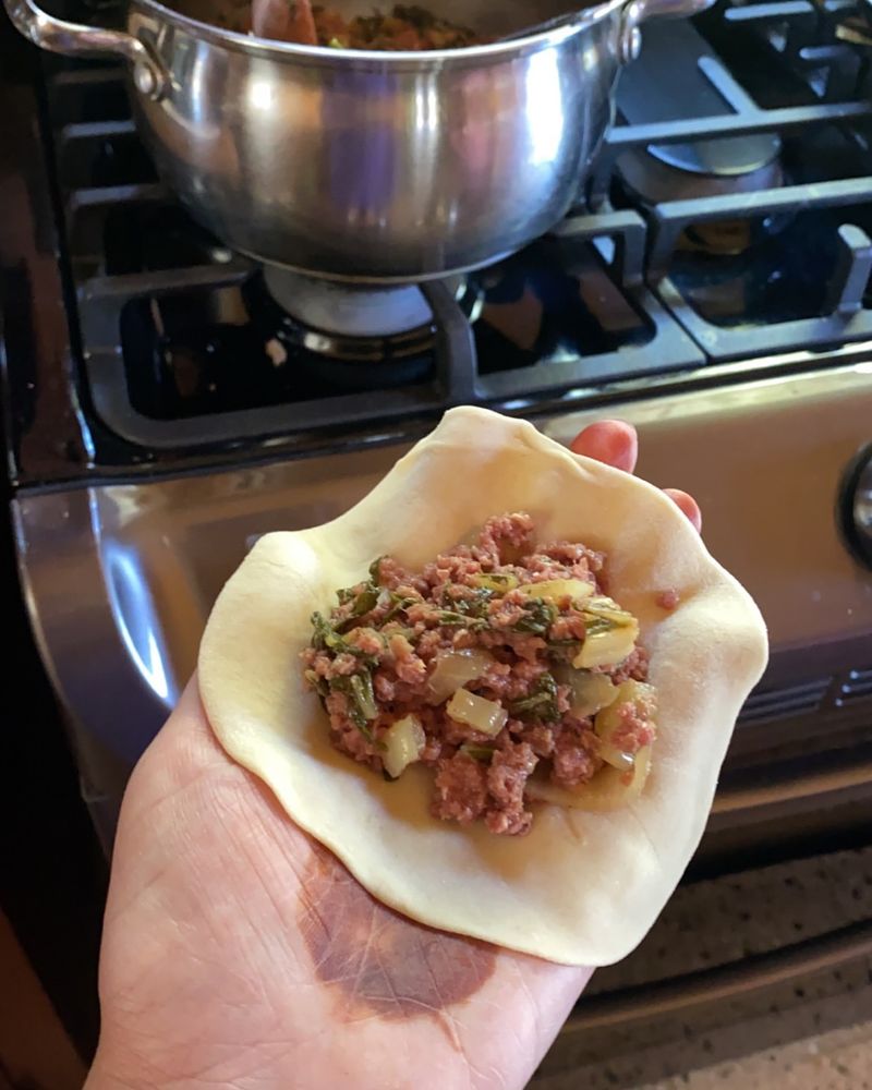 Corned Beef-Stuffed Dumplings