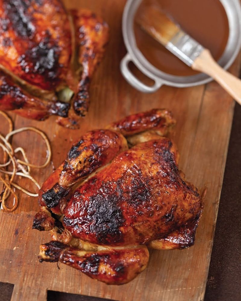 Roast Chicken With Apple Cider Glaze
