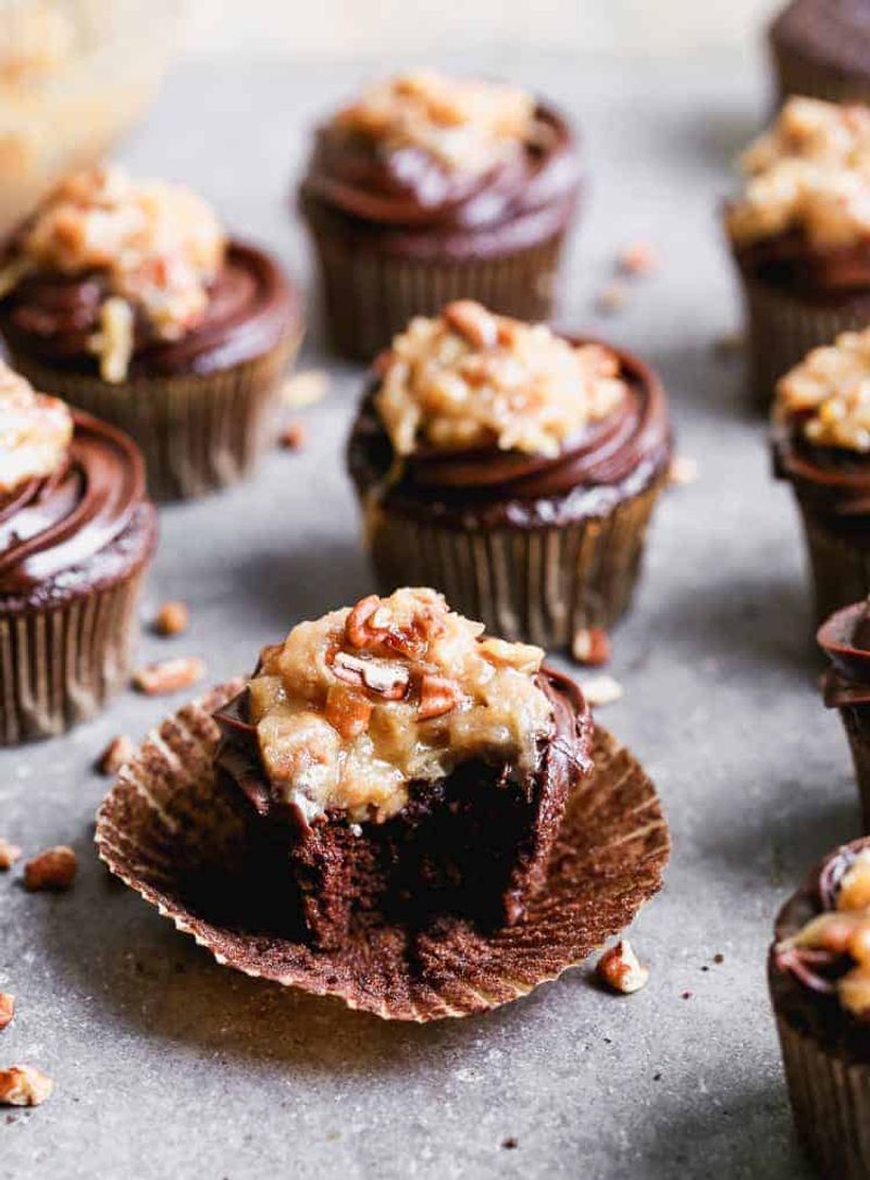 German Chocolate Cupcakes