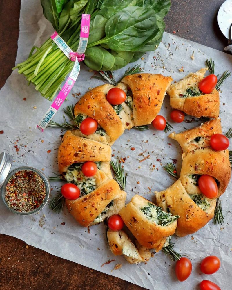 Spinach And Cheese Crescent Rollups