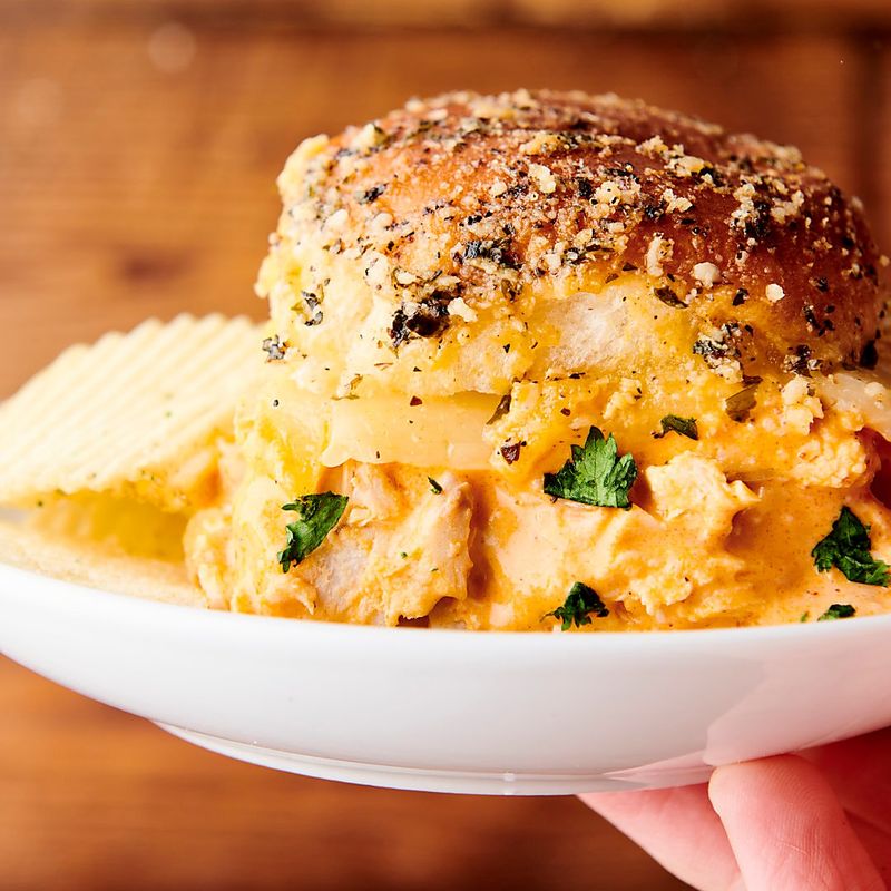 Crescent Roll Buffalo Chicken Bites