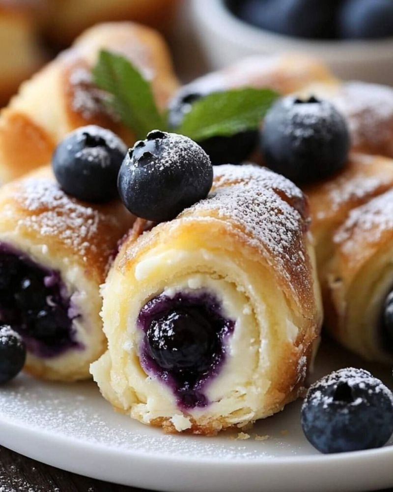 Crescent Roll Blueberry Rolls
