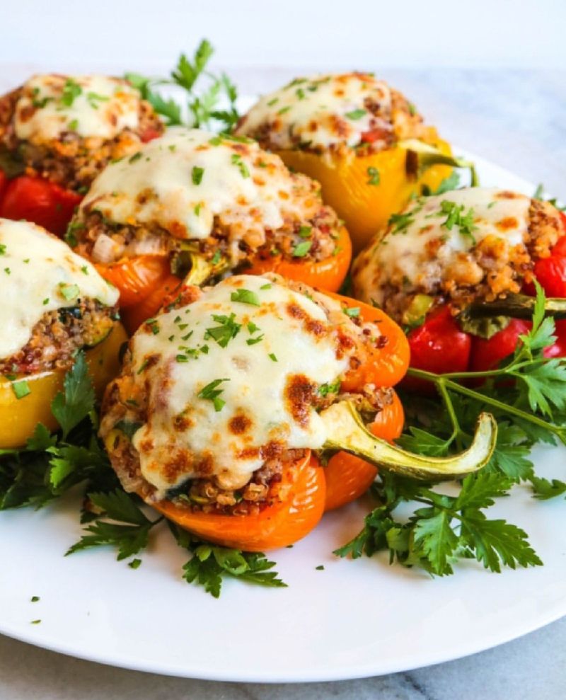 Salmon And Quinoa Stuffed Peppers