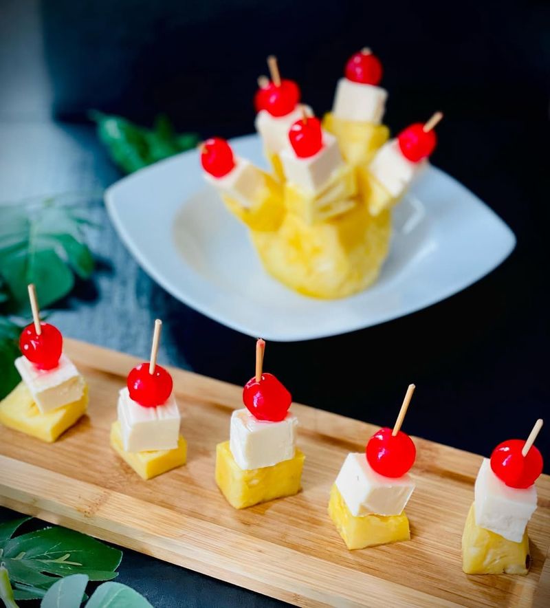 Cheese and Pineapple Sticks