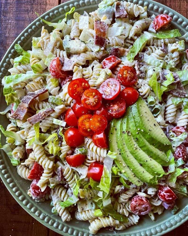 Bacon Tomato Mayo Pasta