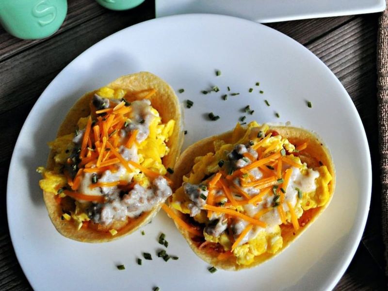 Breakfast Burrito Boats