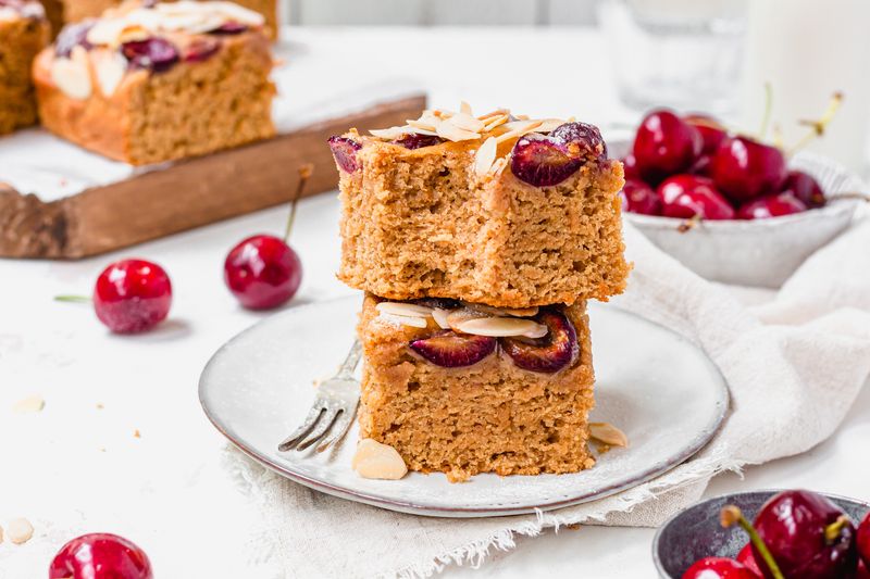 Cherry Almond Cake Bars