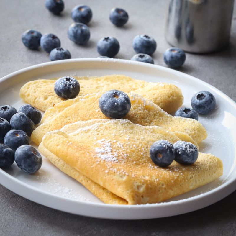 Whole-Wheat Crepes with Ricotta & Figs