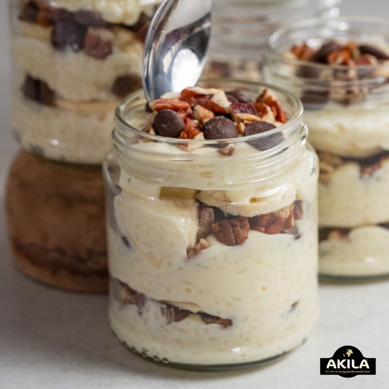 Chocolate and Banana Rice Pudding
