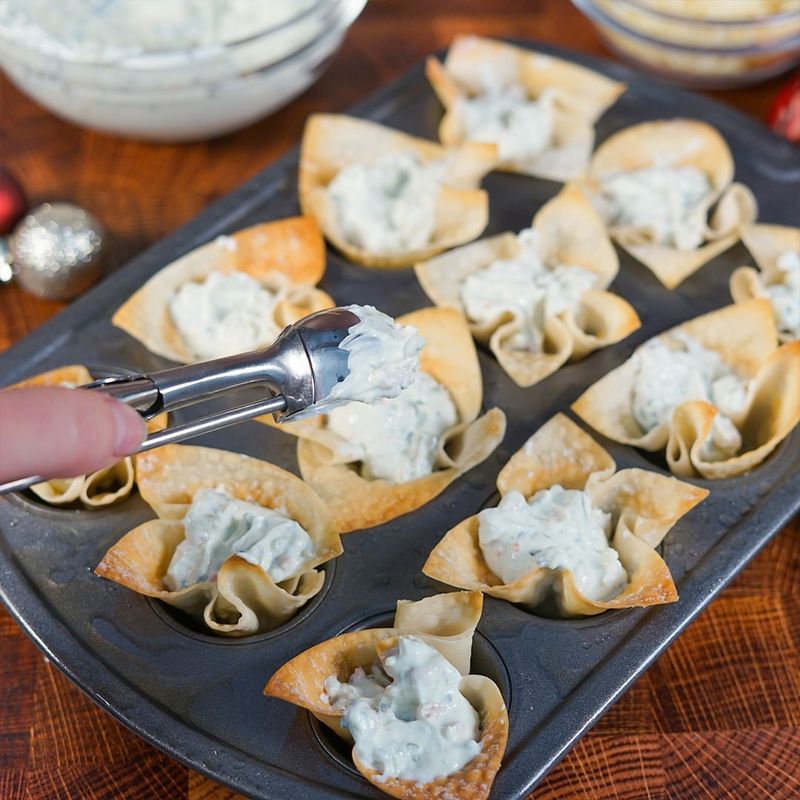 Spinach Artichoke Cups