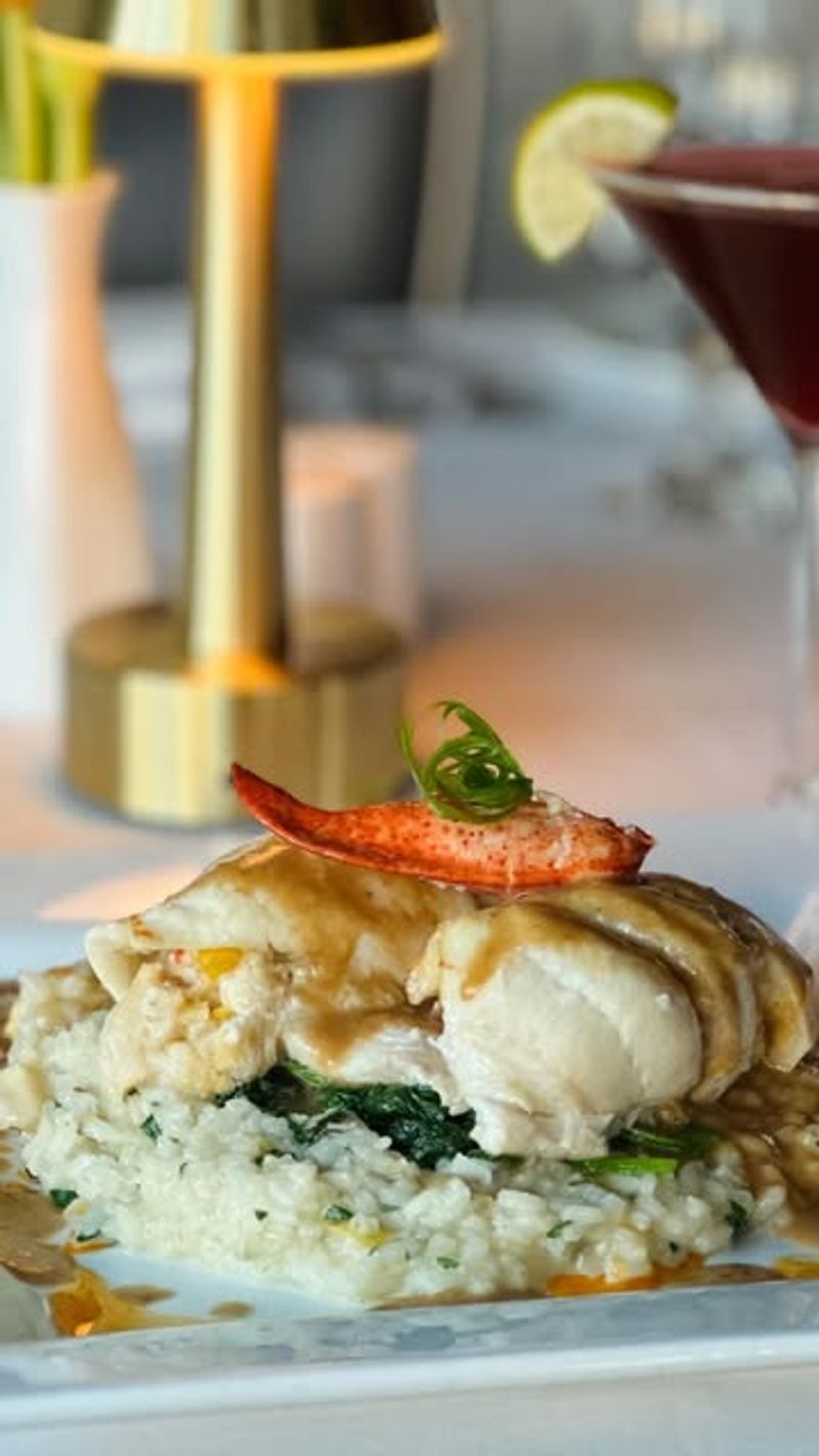 Lobster-Topped Stuffed Flounder