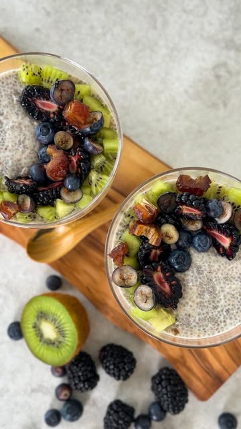 Chia Pudding With Almond Milk & Dates