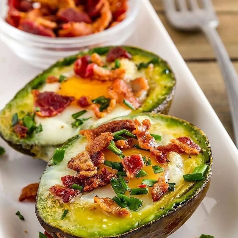 Broccoli And Blue Cheese Stuffed Avocados