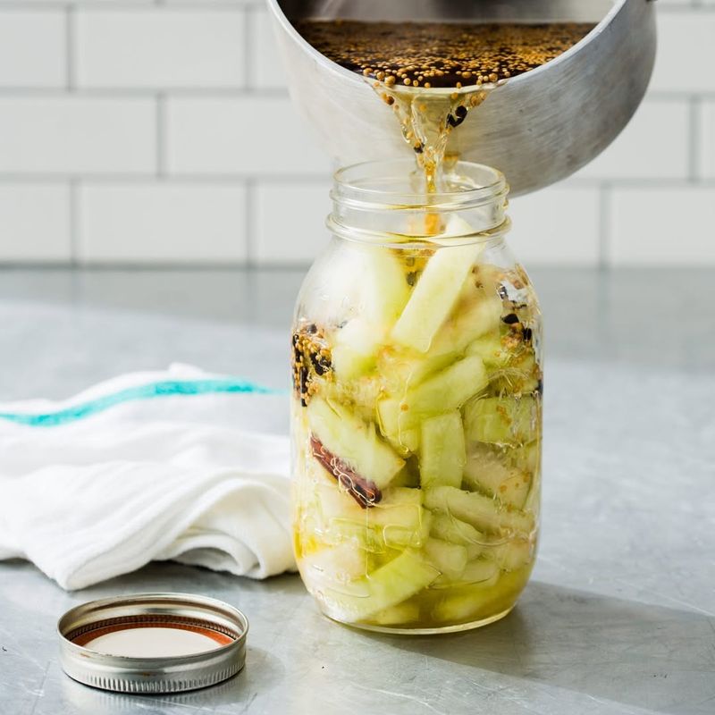 Refreshing Pickled Watermelon Rind