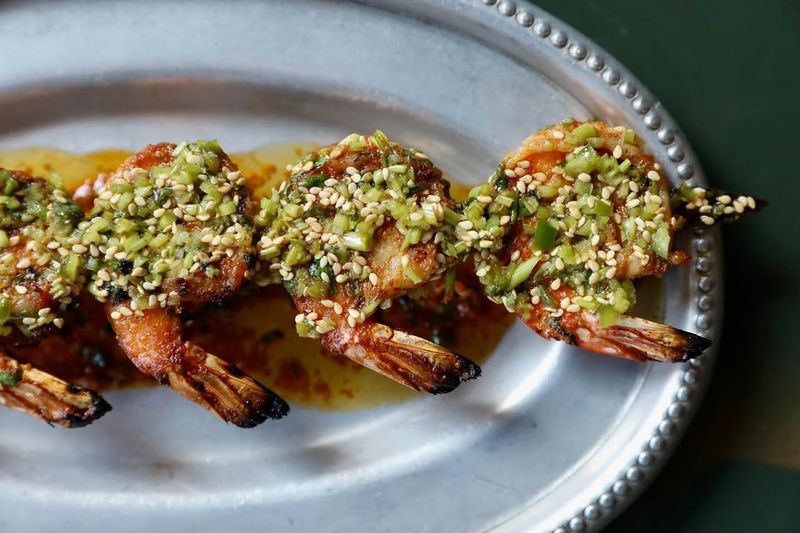 Horseradish And Lemon Grilled Shrimp Skewers
