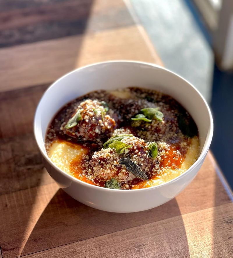 Montana: Elk Meatballs With Polenta