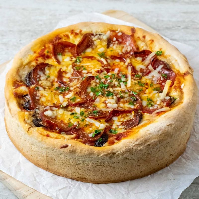 Illinois: Deep Dish Polenta Pizza