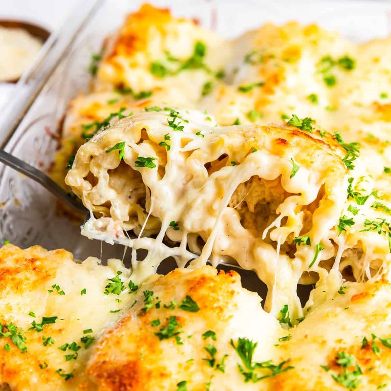 Chicken Alfredo Rolls