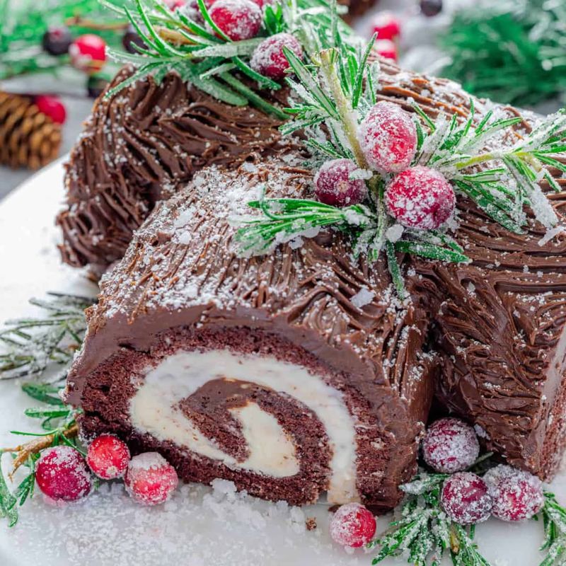 Yule Log Cake