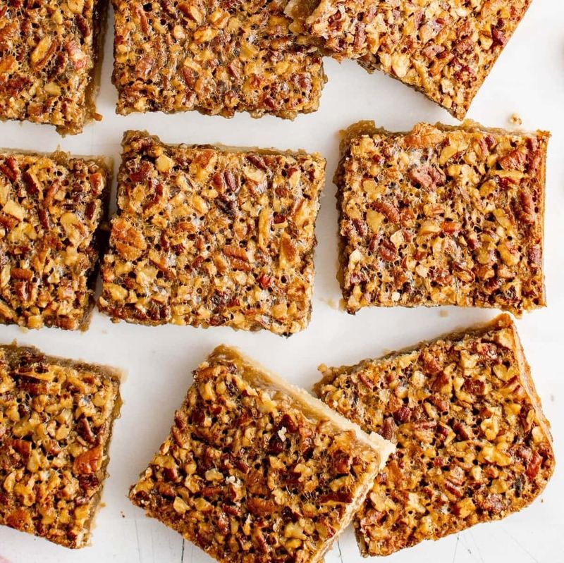 Salted Pecan Shortbread Squares