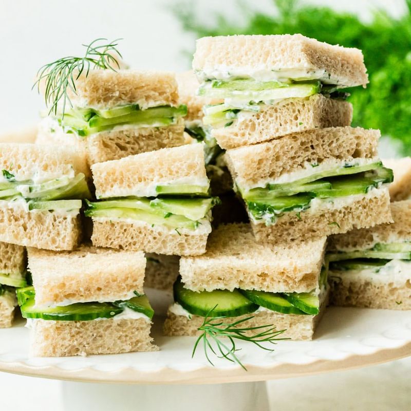 Cucumber Mint Sandwiches