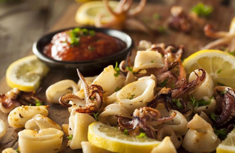 Rhode Island: Grilled Calamari With Lemon