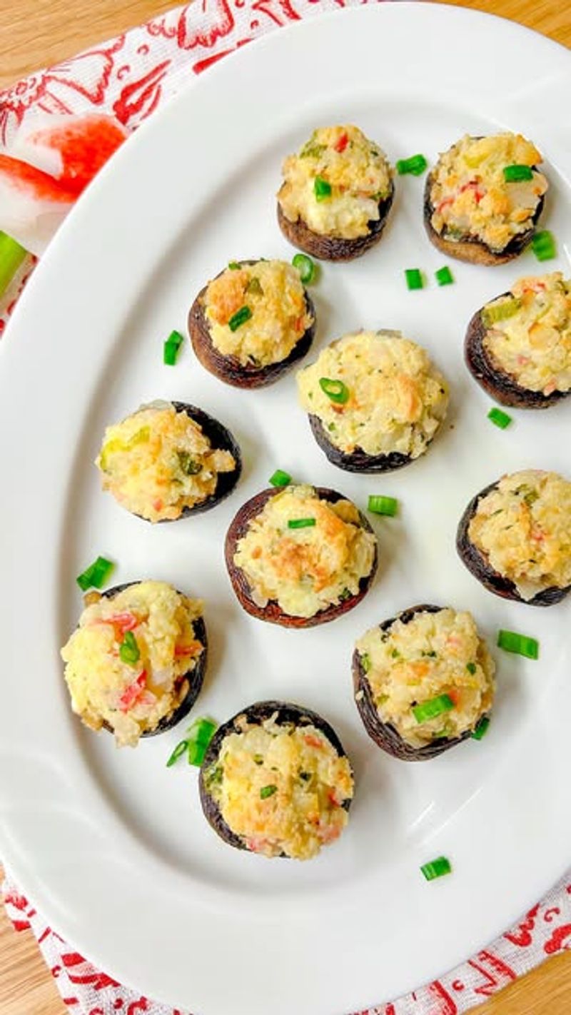 Mayo Stuffed Mushrooms