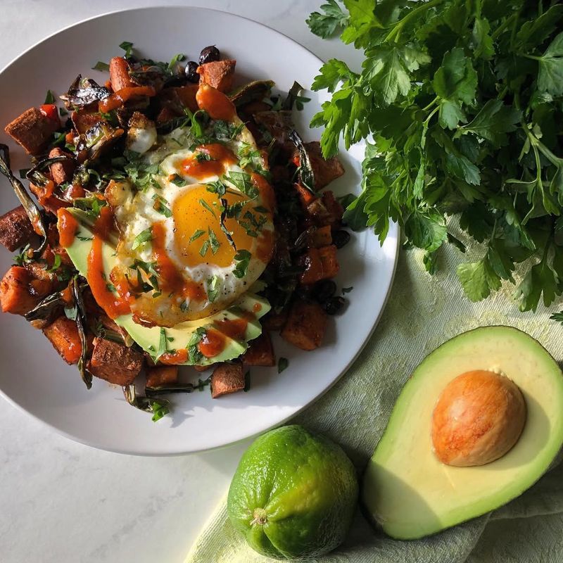 Sweet Potato & Black Bean Hash