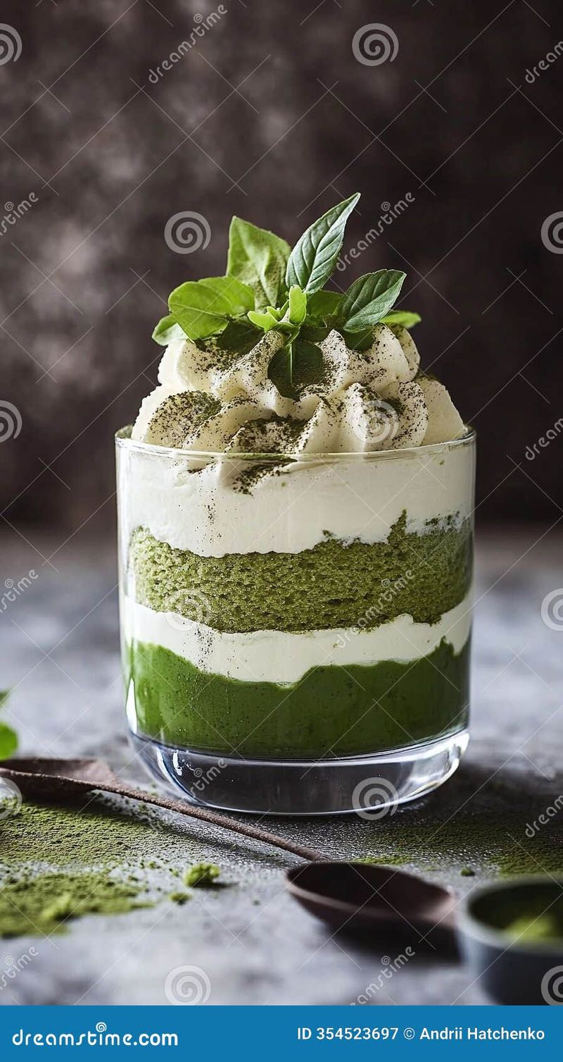 Minty Matcha Tiramisu Shots