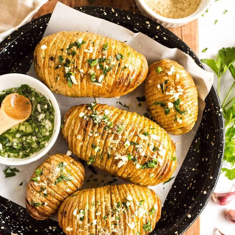 Idaho: Hasselback Potatoes