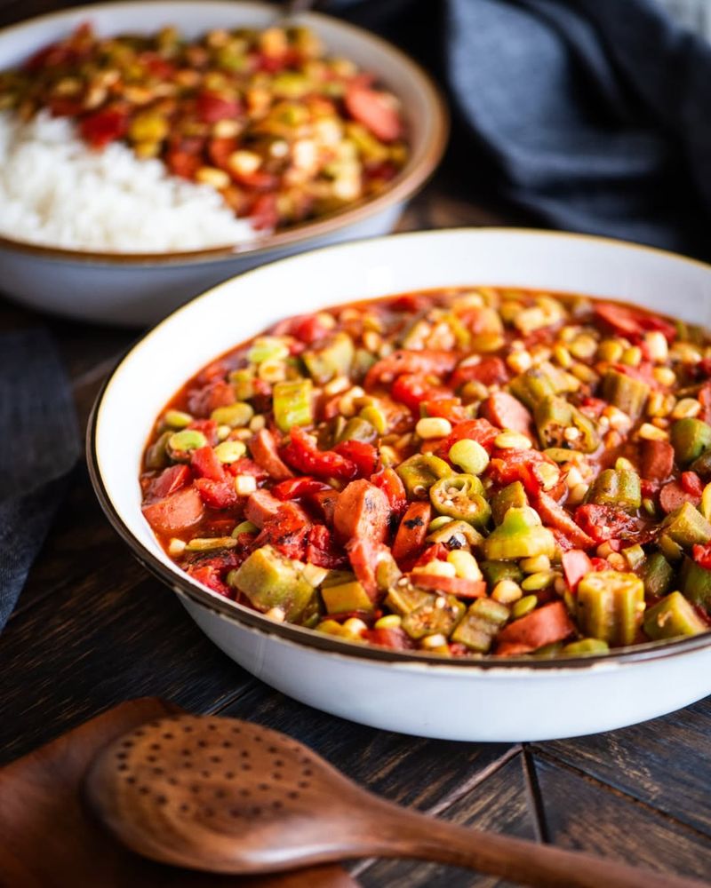 Okra And Tomatoes